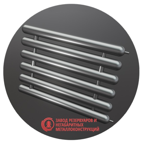 Регистры отопления шестирядные РСЭ-6x133x4.0-9000 мм