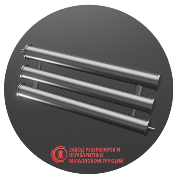 Регистры отопления трехрядные РСП-3x159x4.0-11000 мм